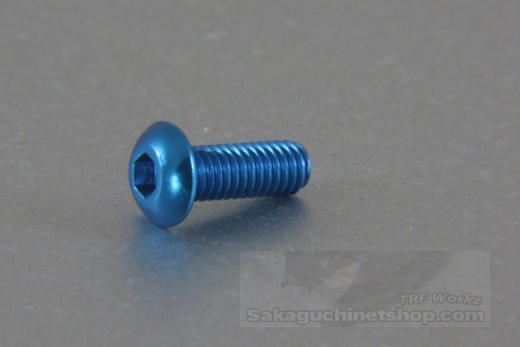 Square Aluscrew Blue Button-Head M3x8mm