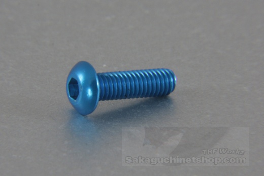 Square Aluscrew Blue Button-Head M3x10mm