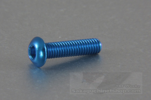 Square Aluscrew Blue Button-Head M3x12mm
