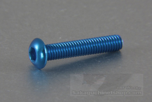Square Aluscrew Blue Button-Head M3x16mm