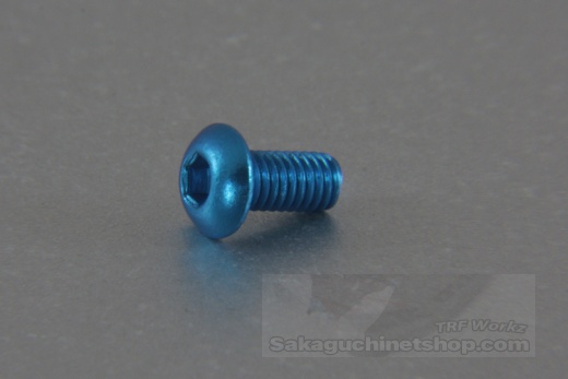 Square Aluscrew Blue Button-Head M3x6mm