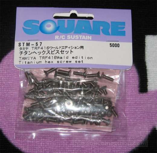 Square STM-57 Tamiya TRF416WE Titanium screw set