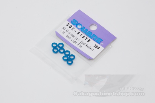 Square SGE-910TB Aluspacer 3x5.5 x 1.0mm Tamiya Blue