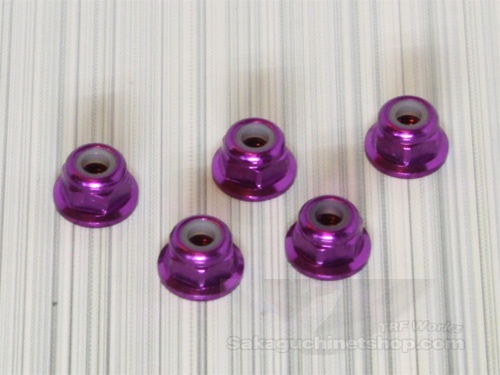 Square SGE-03FP 3mm Alumuttern Purple mit Flansch