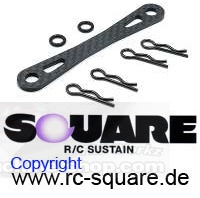 Square STD-14 TT01 TT-01 Carbon Karosseriehalter Vorne