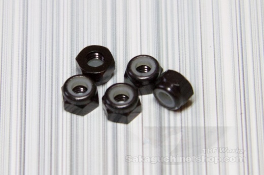 Square SGE-03BK Aluminum M3 Nuts Black (5 Pcs)