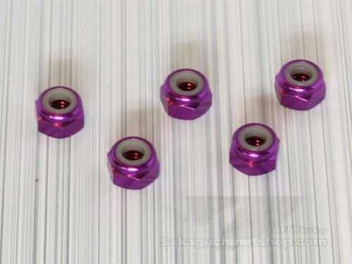 Square SGE-04P 4mm Alumuttern Purple