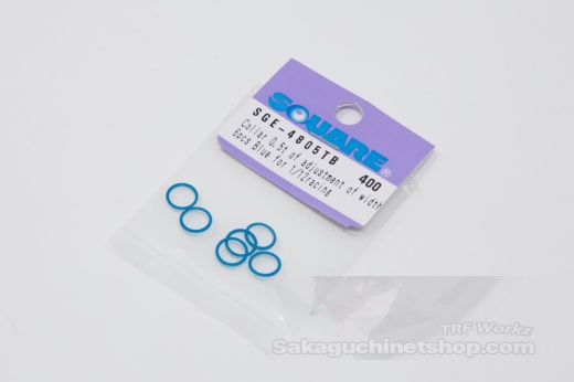 Square SGE-4805TB Aluspacer 6.4 (1/4) x 7.9 x 0.5mm Hellblau