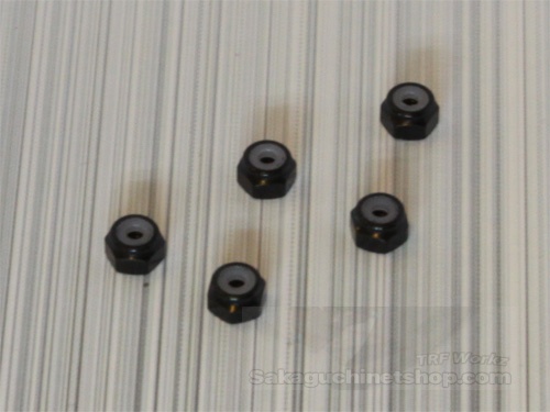 Square SGE-12BK Aluminum M2 Nuts Black (5 Pcs)