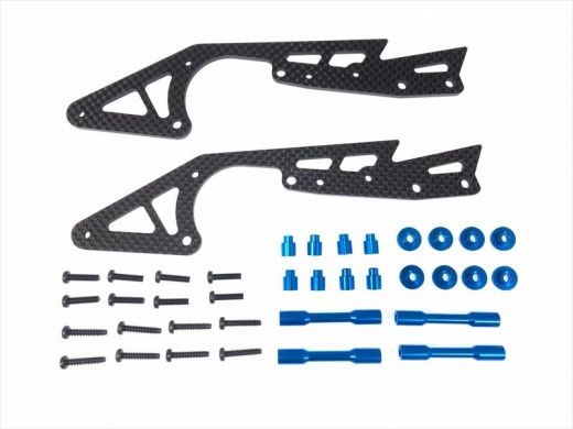 Square SWR-10B WR-02 Carbon Long Stretch Chassis Set (Tamiya Blue)
