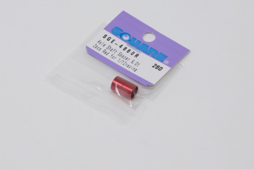 Square SGE-4860R Aluspacer 6.4 (1/4) x 7.9 x 6.0mm - Rot
