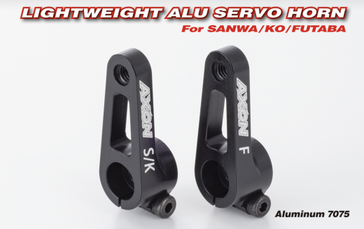 Axon MS-MA-S001 Lightweight Alu Servohorn 18mm Black (Sanwa = 23 Teeth)