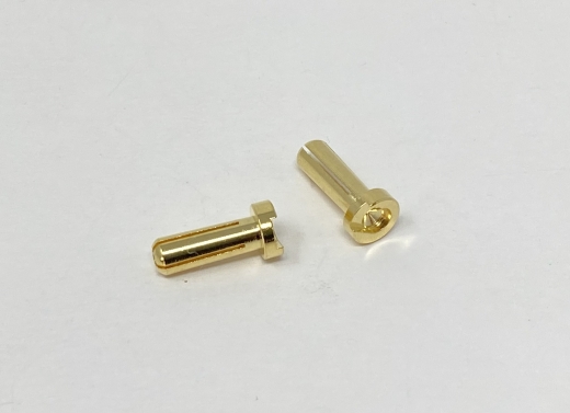 4mm Goldstecker LCG Geschlitzt 14mm (2 Stck)