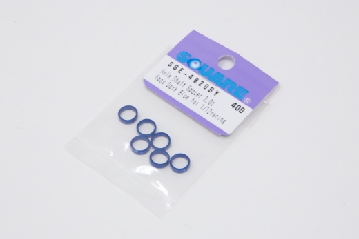 Square SGE-4820BY Aluspacer 6.4 (1/4) x 7.9 x 2.0mm Dark Blue