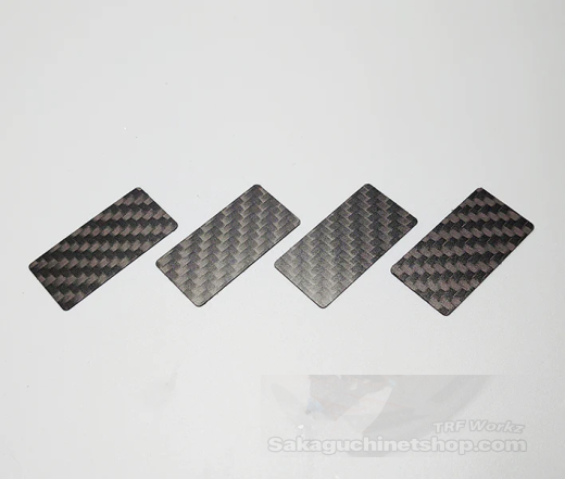 H2RD HRD04303 0.5mm Carbon Endplates for TC Wing (40x20mm) - 4 pcs.