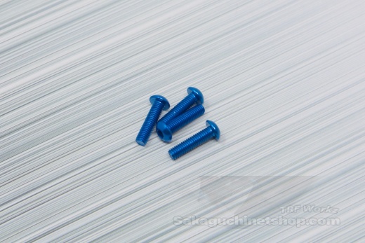 Square Aluscrews Blue Button-Head 4 pcs. M3x10mm