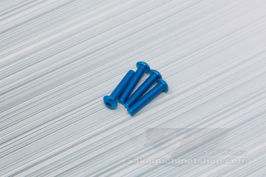 Square Aluscrews Blue Button-Head 4 pcs. M3x15mm