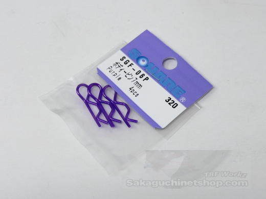 Square SGF-06P Body Pins 7mm Purple