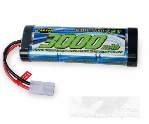 Carson 500608224 7.2V 3000mAh NiMH Akku Stick (Tamiya Eurocup)