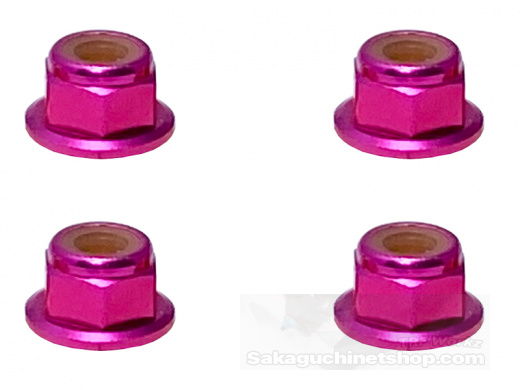 Square SGX-04FPK Aluminum Wheelnuts Pink (4 Pcs.)