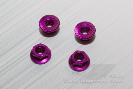 Square SGX-04SBK Alu Wheelnuts Purple (Sawteeth)