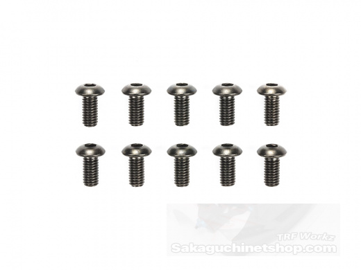 Tamiya 51624 M3x6mm Steel Buttonhead Screws (10 Pcs.)