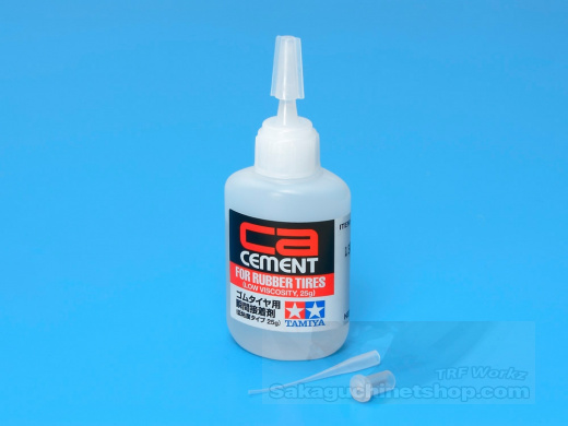 Tamiya 54511 CA-Cement for Rubber Tires (Low Viscosity, 25g)