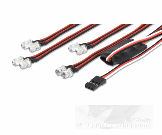 Carson 500906240 LED Light Set 4x White + 4x Red remotely controllable