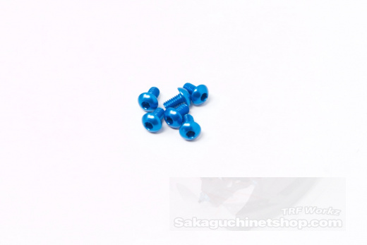 Square NAX-305TB Aluschrauben Tamiya Blau Linsenkopf ISO7380 6 St. M3x5mm