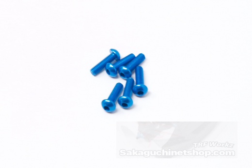 Square NAX-310TB Aluschrauben Tamiya Blau Linsenkopf ISO7380 6 St. M3x10mm