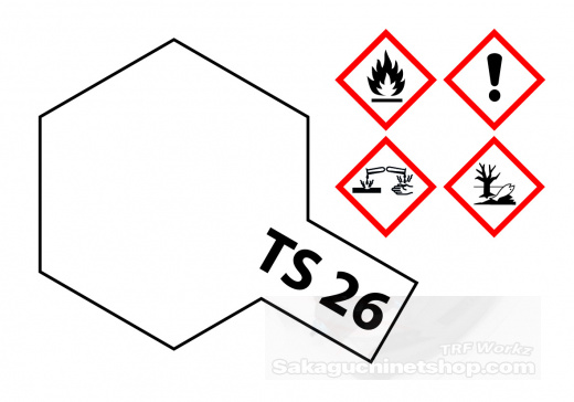 Tamiya 85026 Acryl-Harz-Sprhdose TS-26 Weiss Glnzend