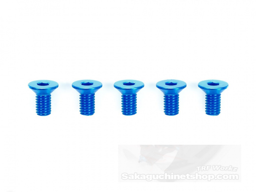 Tamiya 42328 Hi-Grade Aluscrews Blue Countersunk-Head 4pcs. M3x6mm