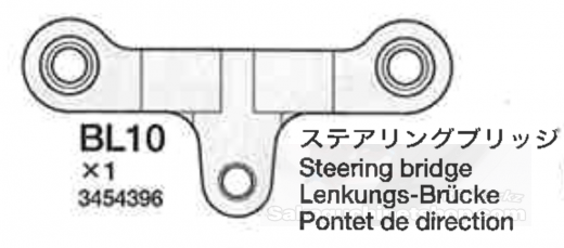 Tamiya 13454396 TRF415MSX MRE Alu Lenkbrcke