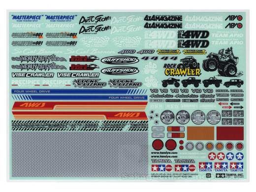 Tamiya 54630 Off-Road Aufklebersatz Dekorbogen