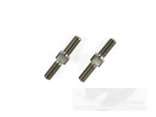 Tamiya 53525 3x18mm Titanium Turnbuckles (2)