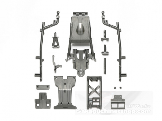 Tamiya 51757 DT-04 F-Teile berrollbgel und Chassis