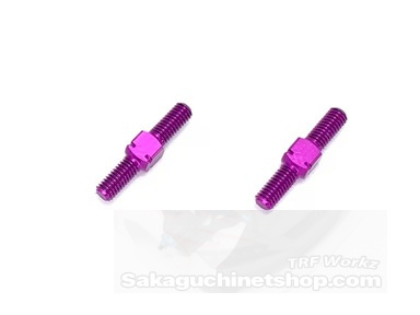 Square SGX-3018P Alu Rechts/Links Gewindestangen M3x18mm (2) Purple