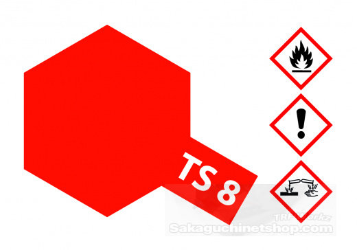 Tamiya 85008 Acryl-Harz-Sprhdose TS-8 Italienisch Rot
