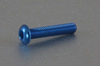 Square Aluscrew Blue Button-Head M3x15mm
