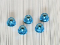 Square SGE-03FTB Aluminum M3 Flanged Nuts Light Blue (5Pcs)