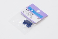 Square Aluscrew Yokomo Blue Button-Head M3x14mm