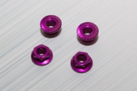 Square SGX-04SBK Alu Wheelnuts Purple (Sawteeth)