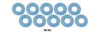 MuchMore MK-R03 Silicone O-Ring 50deg (Blue)