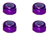 Square SGE-03UP Aluminum M3 Nuts Purple (5 Pcs)