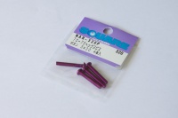 Square Aluscrew Purple Button-Head M3x20mm