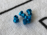 Tamiya 53640 5mm Alu Ball Nuts Blue (5 pcs.)