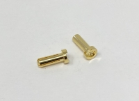 4mm LCG Gold Connector Slotted 14mm (2 pcs)