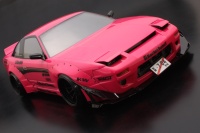 Addiction AD010-3 Rocket Bunny 180SX Rodeo Special Ver.2 Front Lip and Side Canards for ABC-Hobby 180SX