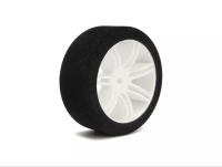 Hotrace HRE005-0041 TC Foam Tires 26mm (37 Shore) - White Rims
