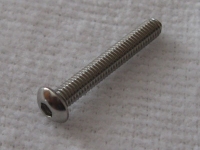 Square Stainless Steelscrew M3 Button-Head 3x20mm